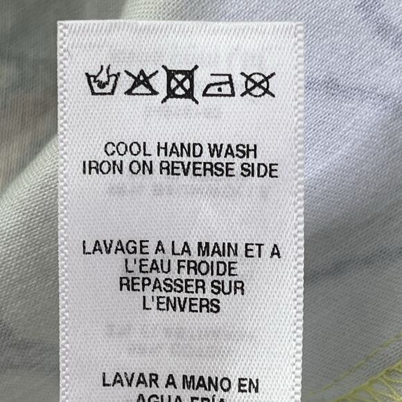 ASOS Wiggle Dress Sheath Size 6 Cotton Stretch Mirrored Floral Print Yellow NEW - Picture 13 of 13